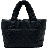 シャネル CHANEL コココクーントートPM A48610 27番台 ブラック ナイロン レディース トートバッグ