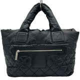 シャネル CHANEL コココクーントートPM A48610 27番台 ブラック ナイロン レディース トートバッグ