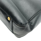 シャネル CHANEL ココマーク2Ｗａｙトートバッグ 10番台 ブラック ゴールド金具 キャビアスキン レディース ショルダーバッグ