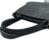 シャネル CHANEL ココマーク2Ｗａｙトートバッグ 10番台 ブラック ゴールド金具 キャビアスキン レディース ショルダーバッグ
