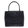 シャネル CHANEL 復刻トート A01804 ブラック シルバー金具 牛革 キャビア レディース トートバッグ