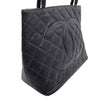 シャネル CHANEL 復刻トート A01804 ブラック シルバー金具 牛革 キャビア レディース トートバッグ