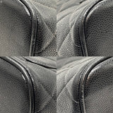 シャネル CHANEL 復刻トート A01804 ブラック シルバー金具 牛革 キャビア レディース トートバッグ