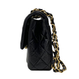 シャネル CHANEL マトラッセ スモールフラップバッグ AS4459 ブラック ゴールド金具 ラムスキン レディース ショルダーバッグ