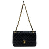 シャネル CHANEL マトラッセ スモールフラップバッグ AS4459 ブラック ゴールド金具 ラムスキン レディース ショルダーバッグ