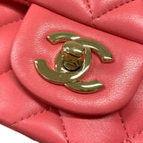 シャネル CHANEL ミニマトラッセ18 A35200 ピンク ゴールド金具 ラムスキン レディース ショルダーバッグ