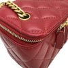 シャネル CHANEL マトラッセ チェーンヴァニティバッグ AP3044 レッド ゴールド金具 ラムスキン レディース ショルダーバッグ