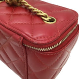 シャネル CHANEL マトラッセ チェーンヴァニティバッグ AP3044 レッド ゴールド金具 ラムスキン レディース ショルダーバッグ