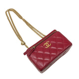 シャネル CHANEL マトラッセ チェーンヴァニティバッグ AP3044 レッド ゴールド金具 ラムスキン レディース ショルダーバッグ