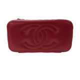 シャネル CHANEL マトラッセ チェーンヴァニティバッグ AP3044 レッド ゴールド金具 ラムスキン レディース ショルダーバッグ