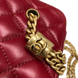 シャネル CHANEL マトラッセ チェーンヴァニティバッグ AP3044 レッド ゴールド金具 ラムスキン レディース ショルダーバッグ