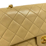 シャネル CHANEL マトラッセ25 A01112 ベージュ ゴールド金具 ラムスキン レディース ショルダーバッグ