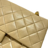 シャネル CHANEL マトラッセ25 A01112 ベージュ ゴールド金具 ラムスキン レディース ショルダーバッグ