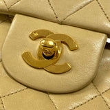 シャネル CHANEL マトラッセ25 A01112 ベージュ ゴールド金具 ラムスキン レディース ショルダーバッグ