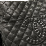 シャネル CHANEL ココマーク チェーントートバッグ ブラック シルバー金具 カーフ レディース ショルダーバッグ
