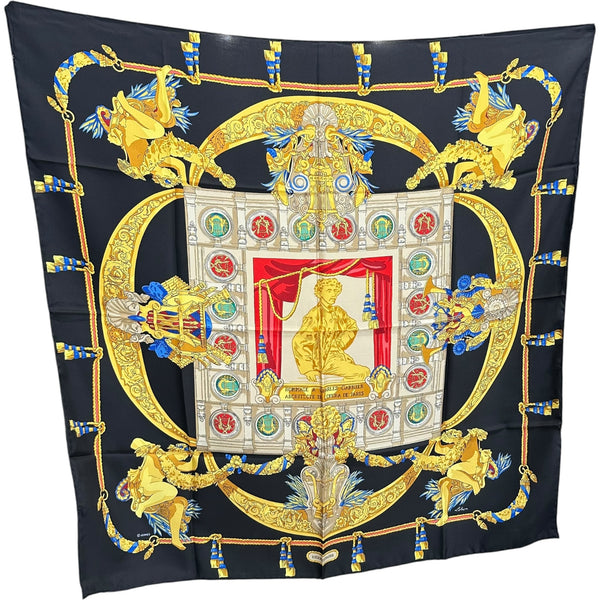 155 HERMES エルメス スカーフ カレ90 エルメス HERMES カレ90 HOMMAGE A CHARLES GARNIER マルチカラー