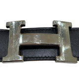 エルメス HERMES コンスタンスベルト　85cm ▢G刻印 ブラック・ゴールド/シルバー金具 ボックスカーフ･トゴ ユニセックス ベルト