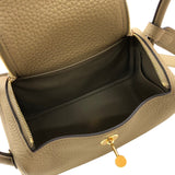 エルメス HERMES リンディミニ W刻 ベージュマルファ ゴールド金具 トリヨン レディース ショルダーバッグ
