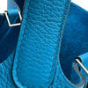 エルメス HERMES ピコタンロックPM Y刻印 ブルーザンジバル シルバー金具 トリヨンクレマンス レディース ハンドバッグ