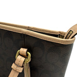 コーチ COACH シグネチャー トートバッグ F28365 ブラウン PVC レディース ショルダーバッグ