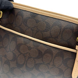 コーチ COACH シグネチャー トートバッグ F28365 ブラウン PVC レディース ショルダーバッグ