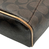 コーチ COACH シグネチャー トートバッグ F28365 ブラウン PVC レディース ショルダーバッグ
