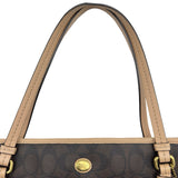 コーチ COACH シグネチャー トートバッグ F28365 ブラウン PVC レディース ショルダーバッグ