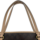 コーチ COACH シグネチャー トートバッグ F28365 ブラウン PVC レディース ショルダーバッグ