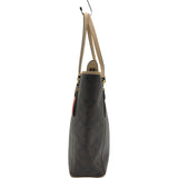 コーチ COACH シグネチャー トートバッグ F28365 ブラウン PVC レディース ショルダーバッグ