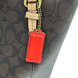 コーチ COACH シグネチャー トートバッグ F28365 ブラウン PVC レディース ショルダーバッグ