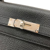 エルメス HERMES ケリー28 内縫い K刻 ブラック シルバー金具 トゴ レディース ショルダーバッグ