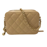 シャネル CHANEL マトラッセ　ミニカメラバッグ AP2426　31番台 ベージュ ゴールド金具 ラムスキン レディース ショルダーバッグ