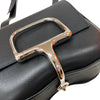エルメス HERMES デッラカヴァレリア ミニ U刻 ブラック シルバー金具 エプソン レディース ショルダーバッグ