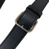 エルメス HERMES デッラカヴァレリア ミニ U刻 ブラック シルバー金具 エプソン レディース ショルダーバッグ