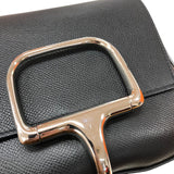 エルメス HERMES デッラカヴァレリア ミニ U刻 ブラック シルバー金具 エプソン レディース ショルダーバッグ