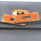 エルメス HERMES ケリー28　外縫い W刻印 ブラック・ゴールド金具 エプソン レディース ハンドバッグ