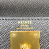 エルメス HERMES ケリー28　外縫い W刻印 ブラック・ゴールド金具 エプソン レディース ハンドバッグ