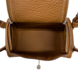 エルメス HERMES リンディミニ W刻 ゴールド シルバー金具 トリヨンクレマンス レディース ショルダーバッグ