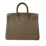 エルメス HERMES バーキン25 W刻 エトゥープ ゴールド金具 トゴ レディース ハンドバッグ
