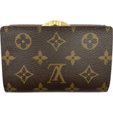 ルイ・ヴィトン LOUIS VUITTON ポルトフォイユ・ヴィエノワ M61674 ブラウン モノグラム レディース 二つ折り財布
