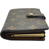 ルイ・ヴィトン LOUIS VUITTON ポルトフォイユ・ヴィエノワ M61674 ブラウン モノグラム レディース 二つ折り財布