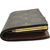 ルイ・ヴィトン LOUIS VUITTON ポルトフォイユ・ヴィエノワ M61674 ブラウン モノグラム レディース 二つ折り財布