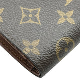 ルイ・ヴィトン LOUIS VUITTON ポルトフォイユ・ヴィエノワ M61674 ブラウン モノグラム レディース 二つ折り財布