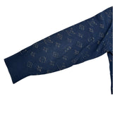 ルイ・ヴィトン LOUIS VUITTON ドロップニードルモノグラムニットセーター HIN44W ネイビー コットン メンズ セーター