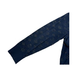ルイ・ヴィトン LOUIS VUITTON ドロップニードルモノグラムニットセーター HIN44W ネイビー コットン メンズ セーター