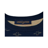 ルイ・ヴィトン LOUIS VUITTON ドロップニードルモノグラムニットセーター HIN44W ネイビー コットン メンズ セーター