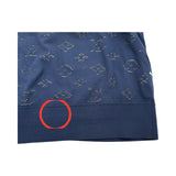 ルイ・ヴィトン LOUIS VUITTON ドロップニードルモノグラムニットセーター HIN44W ネイビー コットン メンズ セーター