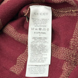 グッチ GUCCI ホースビットロゴVネックニットセーター 716358 ワインレッド ウール レディース セーター