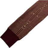 グッチ GUCCI ホースビットロゴVネックニットセーター 716358 ワインレッド ウール レディース セーター