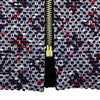 ルイ・ヴィトン LOUIS VUITTON ツィード切替ジップアップワンピース FIDR30 ブラック ナイロン レディース ワンピース